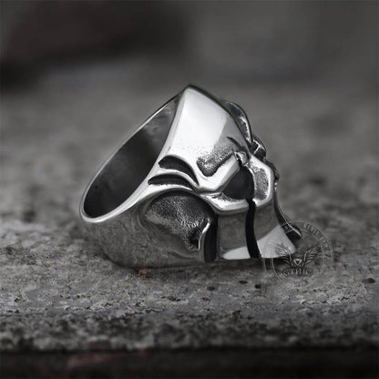 Gthic Sparta Stainless Steel Skull Ring