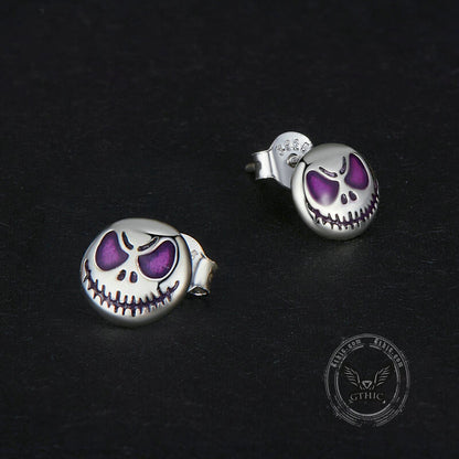 Halloween Luminous Ghost Sterling Silver Stud Earrings