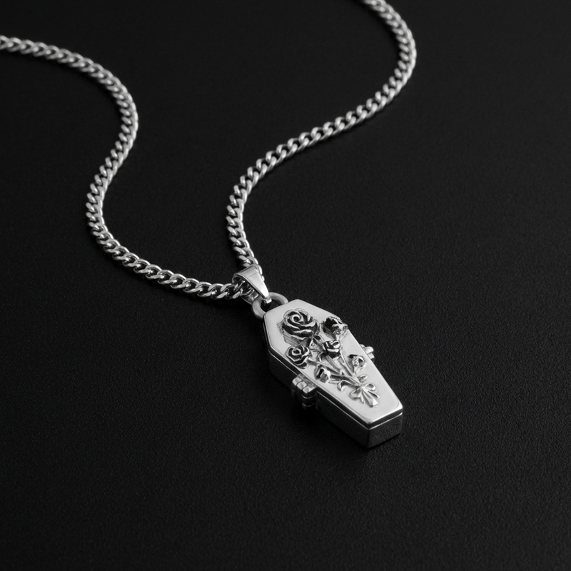 Coffin Locket Necklace