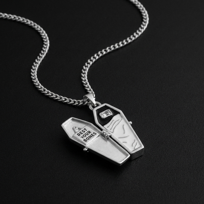 Coffin Locket Necklace