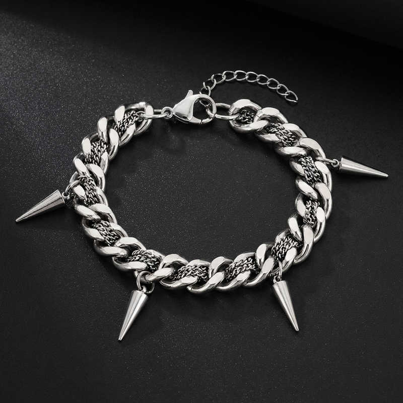 Spiked Cuban Bracelet