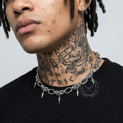 Hip Hop Cuban Stainless Steel Clavicle Necklace
