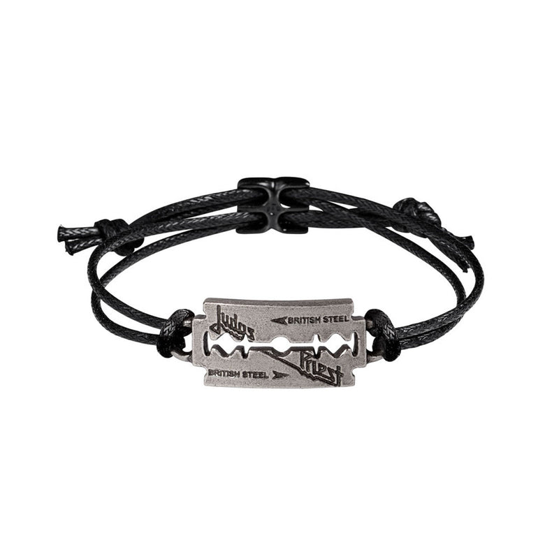 Judas Priest Razorblade Wrist Wrap Bracelet by Alchemy Gothic