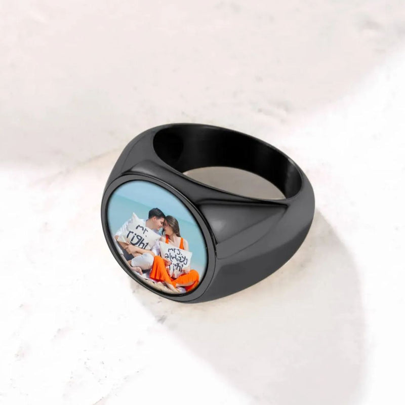 Personalized Photo Ring Memorial Gift for