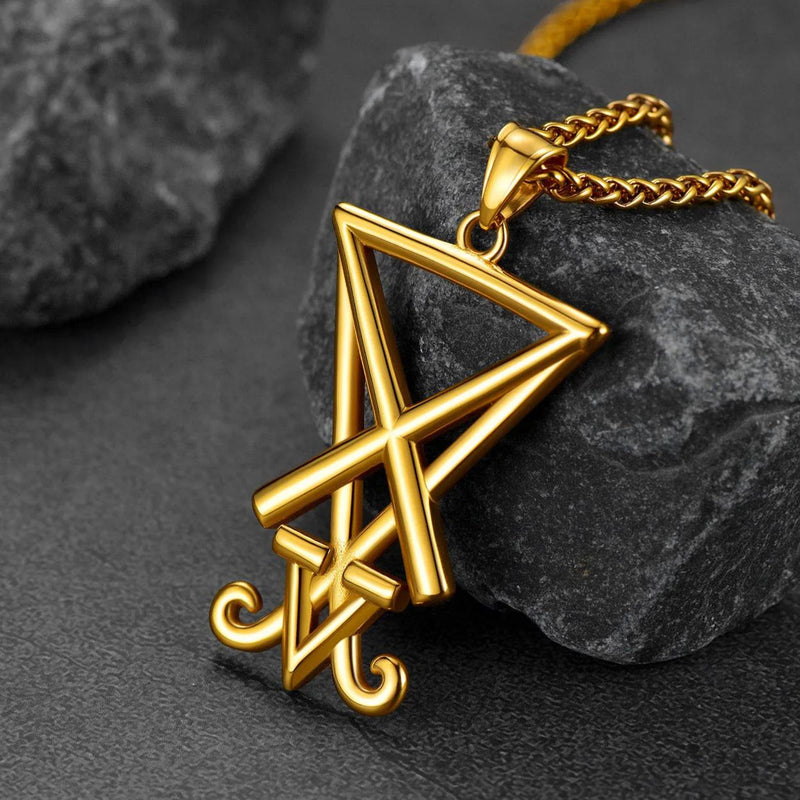 Satanic Sigil of Lucifer Necklace for Stainless Steel