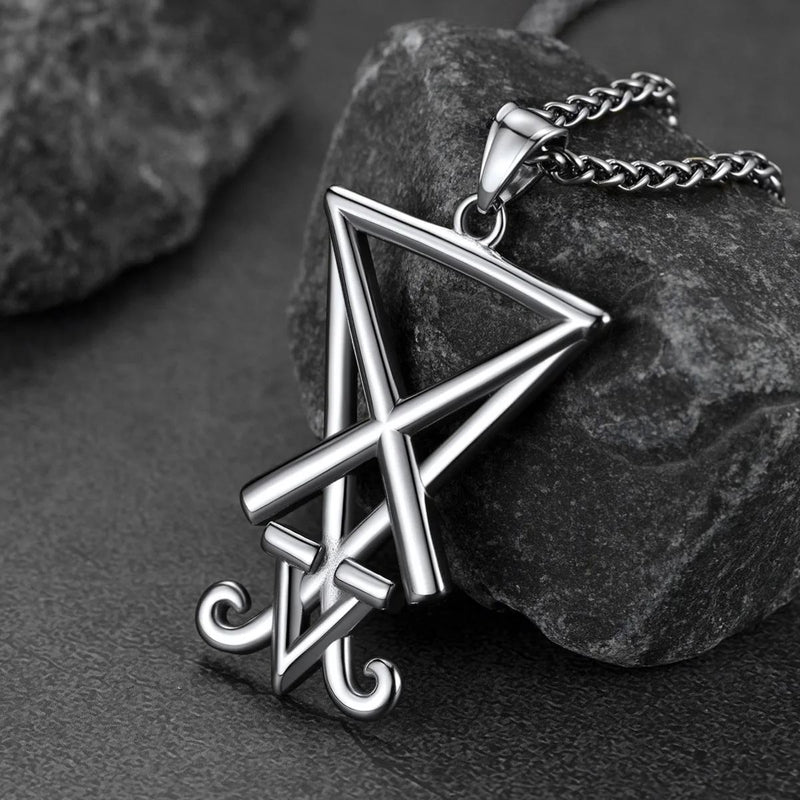 Satanic Sigil of Lucifer Necklace for Stainless Steel