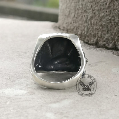Indian Portrait Sterling Silver Ring