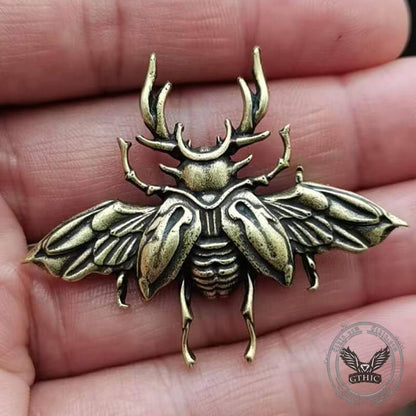 Insect Beetle Zinc Alloy Brooch