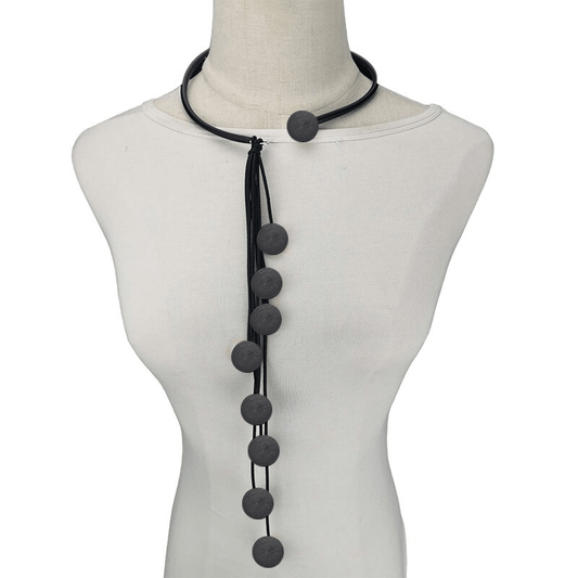 Interesting Tassel Long Rubber Necklaces / Handmade Original Wood Female Accessories