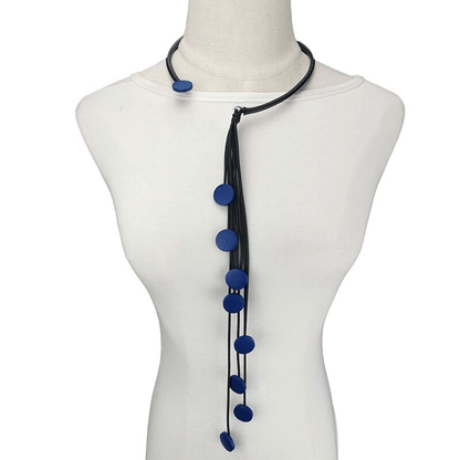 Interesting Tassel Long Rubber Necklaces / Handmade Original Wood Female Accessories
