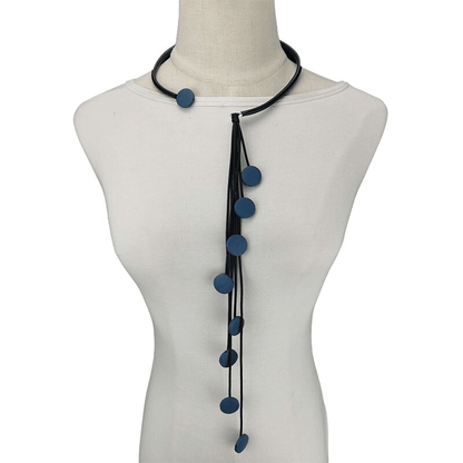 Interesting Tassel Long Rubber Necklaces / Handmade Original Wood Female Accessories
