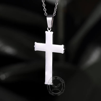 Irish Knot Stainless Steel Cross Pendant