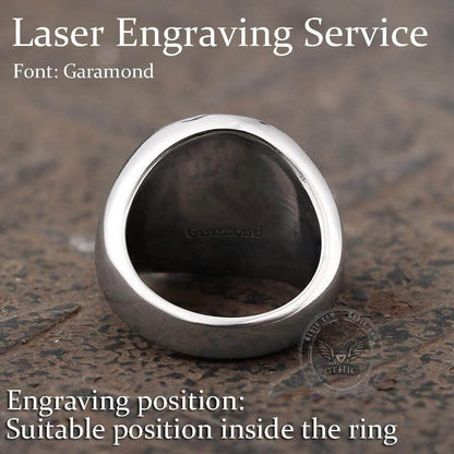 Jesus Portrait Stainless Steel Ring