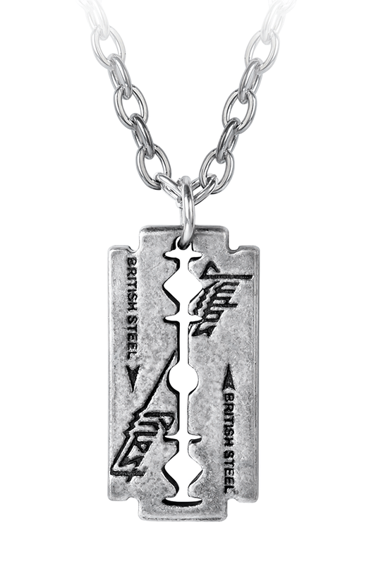 "judas Priest" British Steel Razorblade Pendant