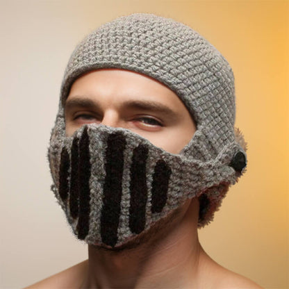 Knight Helmet Knitted Balaclava Hat