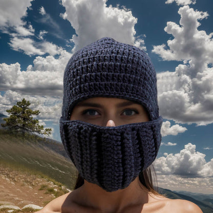Knight Helmet Knitted Balaclava Hat