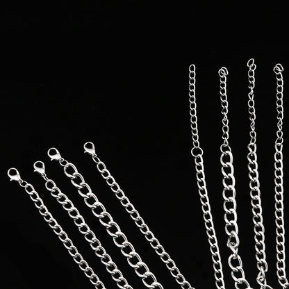 Layered Chain With Cross and Ring / 4pcs-set Aesthetic Choker / and Necklace