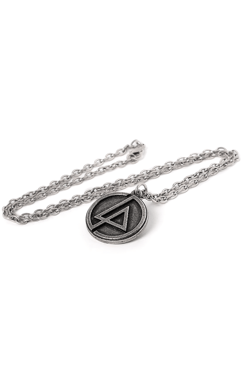 Linkin Park Lp Circle Logo Pewter Pendant With Chain