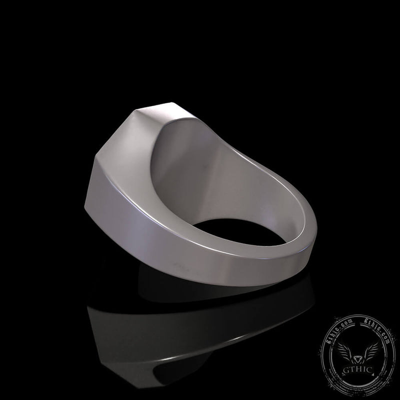 Lion Sterling Silver Signet Ring