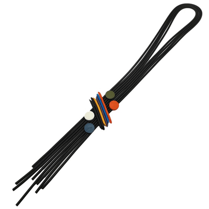 Long Tassel Necklace for / Handmade Rubber Pendant Necklace