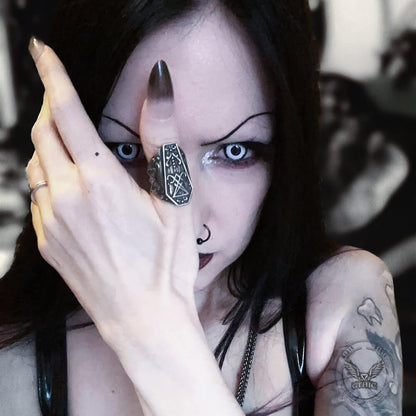 Lucifer Symbol Baphomet Stainless Steel Satan Ring