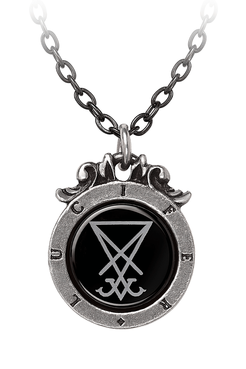 Lucifer's Seal Pendant With Occult Symbol and Satanic Design