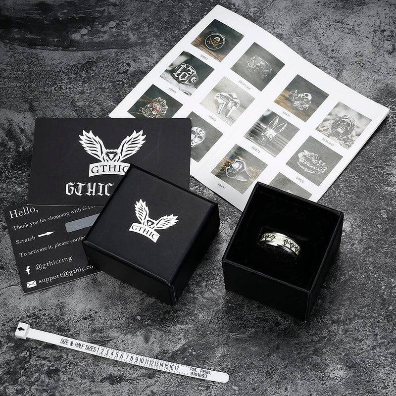 Luminous Ag Stainless Steel Masonic Ring