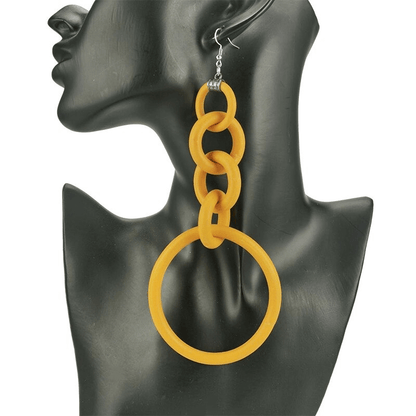 Big Drop Earrings for / Designer Handmade Long Silicone Earrings