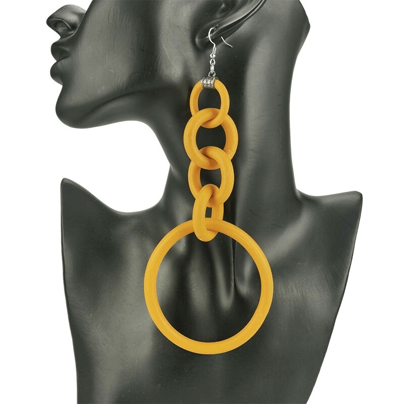 Big Drop Earrings for / Designer Handmade Long Silicone Earrings