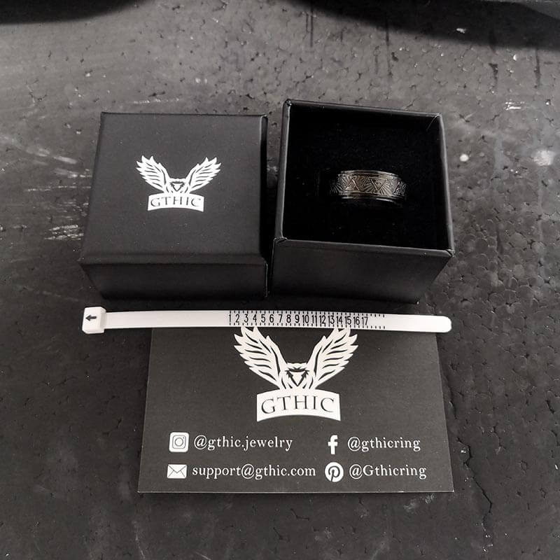 Masonic Eye of Providence Stainless Steel Spinner Ring