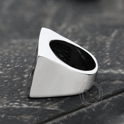 Mc Stainless Steel Biker Ring