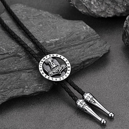 Viking Thor's Hammer Bolo Tie for