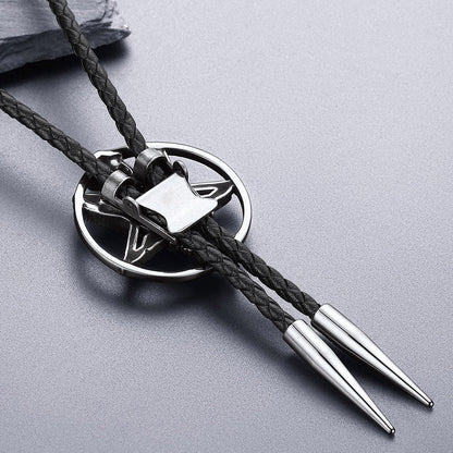 Baphomet Pentagram Goat Bolo Tie for