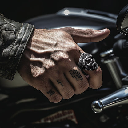 Skull Skeleton Stainless Steel Ring for