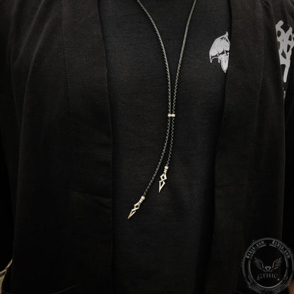 Minimalist Arrowhead Sterling Silver Bolo Tie