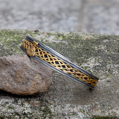 Mjölnir Hammer Stainless Steel Viking Cuff Bracelet