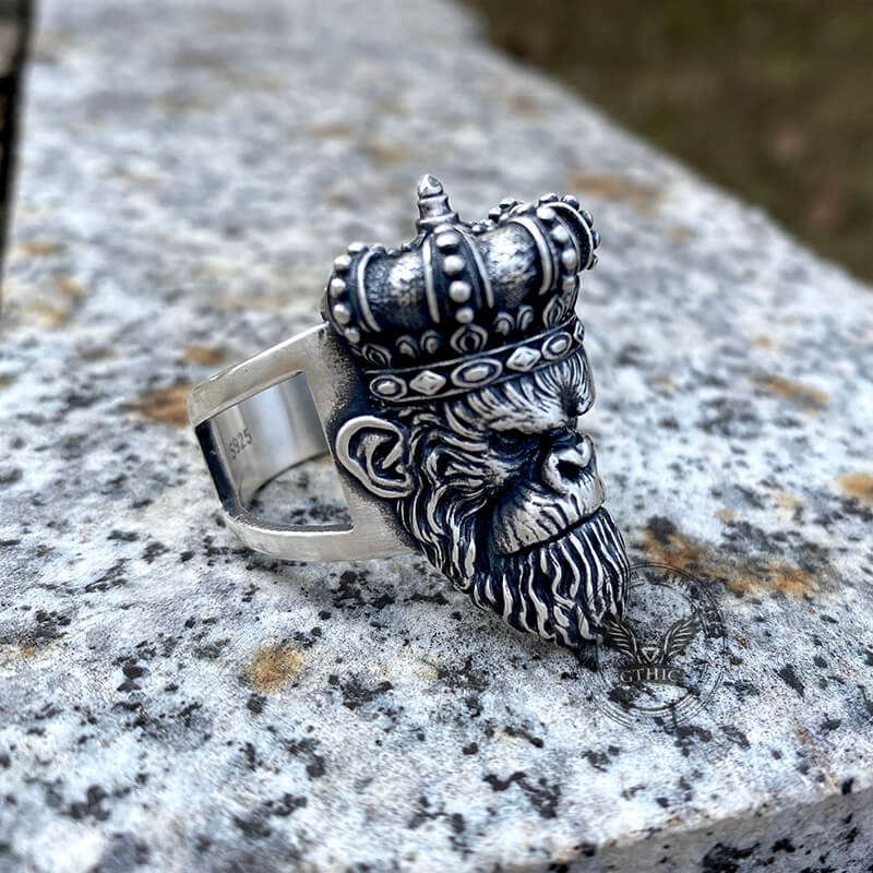 Monkey King Sterling Silver Ring