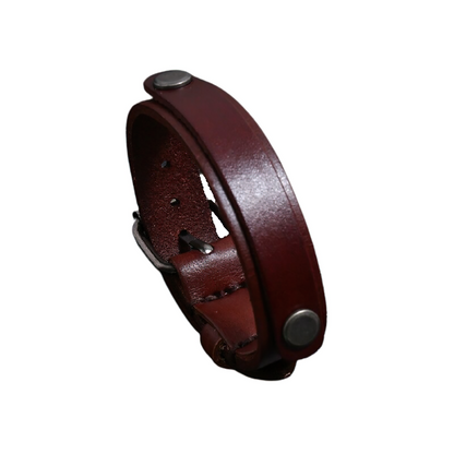 Multi-layer Wide Bracelet With Genuine Leather / Punk Style Jewelry for and