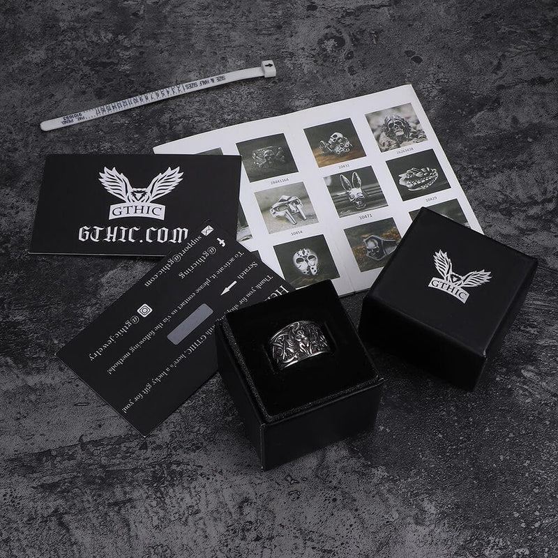Nine-tailed Fox Celtic Knot Stainless Steel Ring