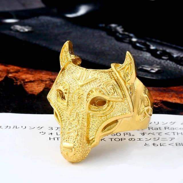Nordic Wolf Viking Ring / Rock Style Jewelry for and