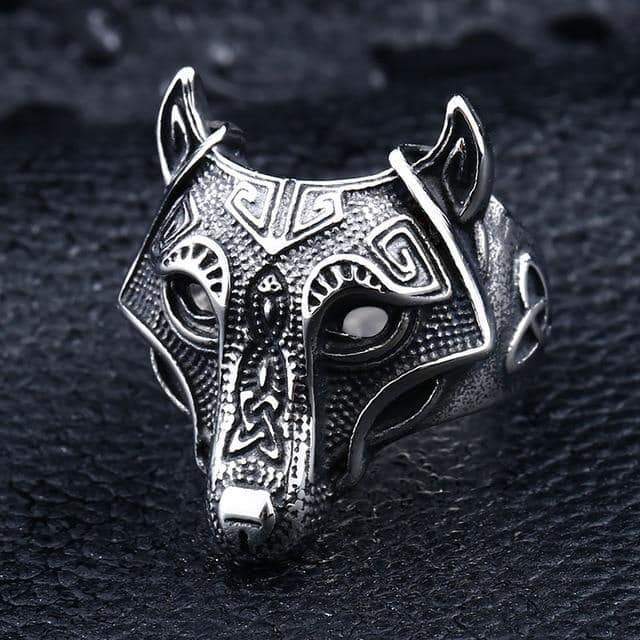 Nordic Wolf Viking Ring / Rock Style Jewelry for and