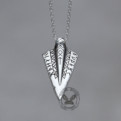 Nordic Spear of Odin Stainless Steel Viking Pendant