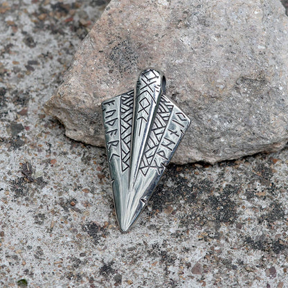 Nordic Spear of Odin Stainless Steel Viking Pendant
