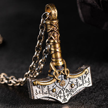 Nordic Thor’s Hammer Sterling Silver Viking Pendant