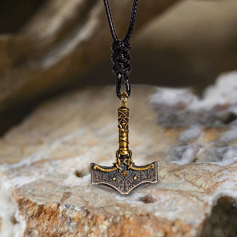 Nordic Thor’s Hammer Sterling Silver Viking Pendant