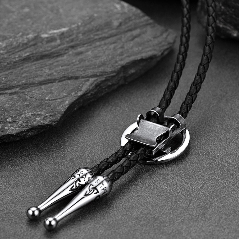 Viking Thor's Hammer Bolo Tie for
