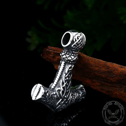Norse Mjolnir Stainless Steel Viking Pendant