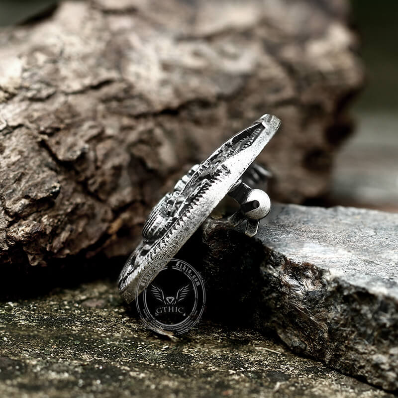 Norse Viking Longship Zinc Alloy Brooch