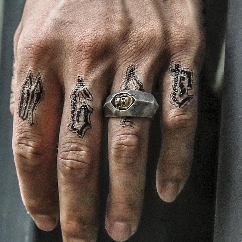 Not to Say Skull Sterling Silver Biker Ring
