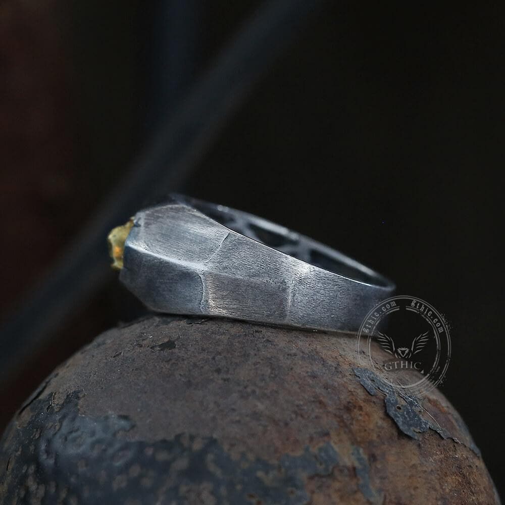 Not to Say Skull Sterling Silver Biker Ring